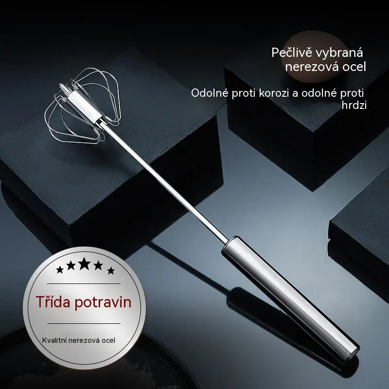 👍[sada 2 ks] Poloautomatický šlehač vajec z nerezové oceli