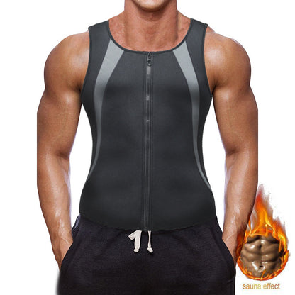 💪【Kup 1 dostań 1 za darmo】✨【S-4XL】Męska kamizelka zapinana na suwak, modelująca brzuch-4034158