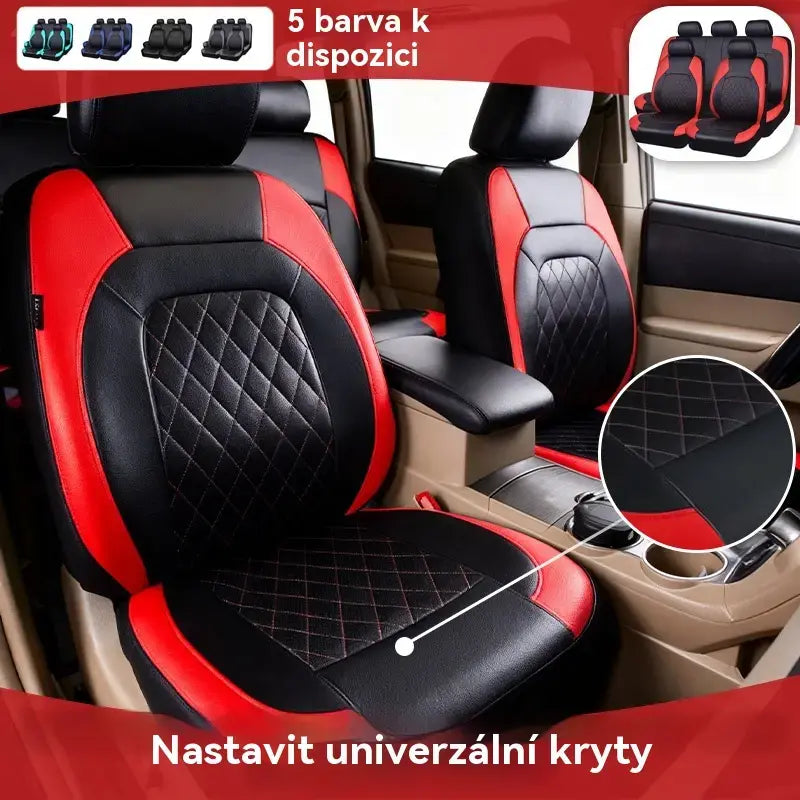 🚗🚗Sada univerzálních potahů na sedadla z měkké kůže do auta