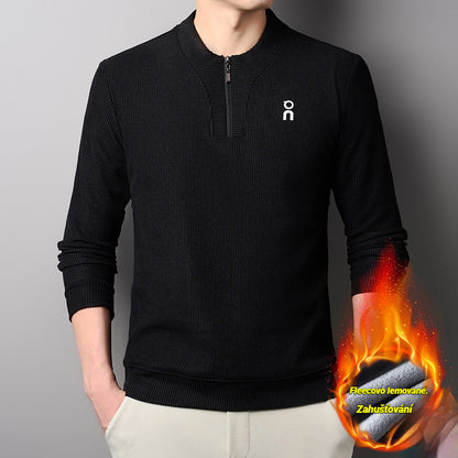 🔥【M-4XL】Nowa modna bluza z grubego polaru z zamkiem błyskawicznym do połowy 4205901