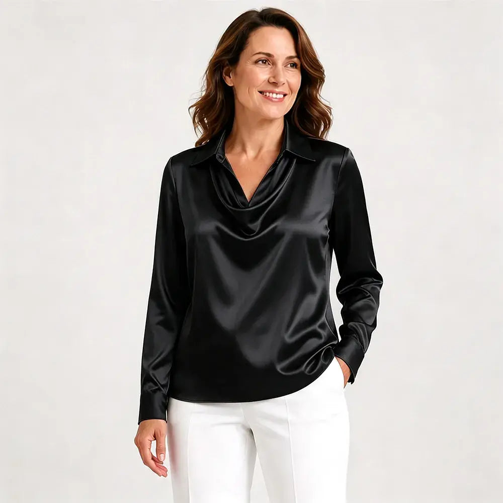 ⏳✨【50% sleva po omezenou dobu】【S-3XL】【40-100 kg】Elegantní dámská košile s potiskem a límcem