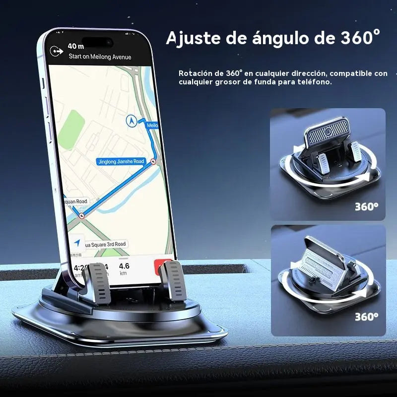 🔥🚗Poslední den – sleva 50 %【Platba na dobírku】Univerzální 360° otočný držák na telefon do auta pro navigaci, pevné uchycení bez stop