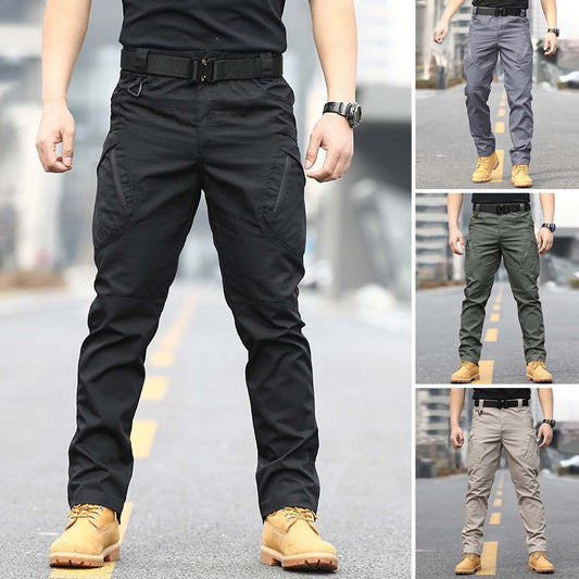 🔥Bestseller🔥【S-5XL】Męskie taktyczne spodnie bojowe w kamuflażu, z kieszeniami-4101286
