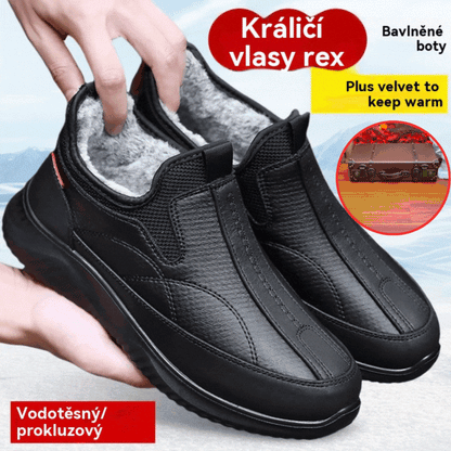 🔥Zimowe buty z bawełnianą lub wełnianą podszewką, ciepłe, wodoodporne i antypoślizgowe, z miękką podeszwą, lekkie, odpowiednie dla mężczyzn w średnim i starszym wieku. 4197234