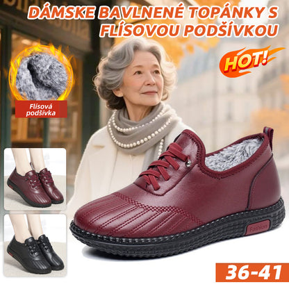 💖【36-41】Nové zimní dámské bavlněné boty s fleecovou podšívkou, teplé a protiskluzové.-4181250