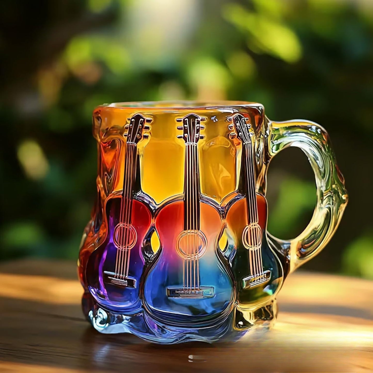 🎸【Kup jeden, a drugi dostaniesz gratis】Kubek do kawy z malowaną gitarą 3D-4057441