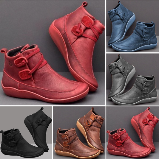 【35-43】Nowe damskie krótkie buty damskie w dużych rozmiarach-4110013