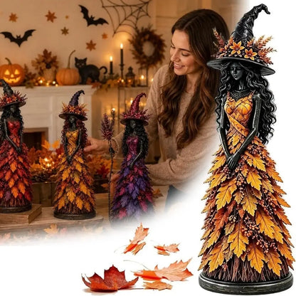 🧙‍♀️ Bájos őszi boszorkányfigura