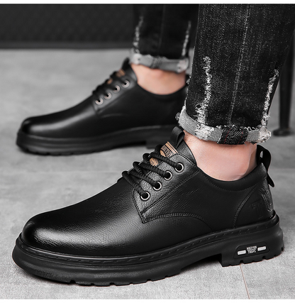 【39-44】Ανδρικά δερμάτινα casual παπούτσια — κομψά, άνετα και ανθεκτικά