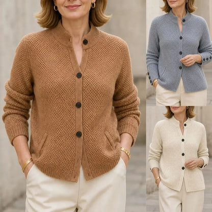 ⭐✨【Sleva 50 %】【S–2XL】Elegantní francouzská kašmírová bunda na podzim – lehká, hřejivá a všestranná