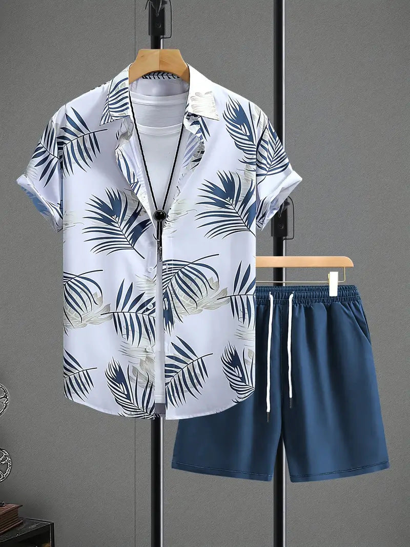 [S–5XL] Νέα Καλοκαιρινή Συλλογή: Ανδρικό Casual Σετ για Παραλία και Διακοπές
