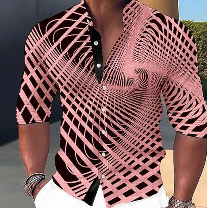 🔥【Letnia promocja】【Kup 1 dostań 1 za darmo】👔【S-6XL】Męska bawełniana koszula z nadrukiem-3961760