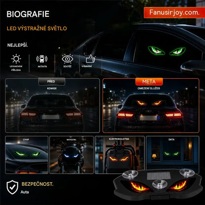 🚗👀⭐ Solární LED výstražná světla do auta | Přitahují veškerou pozornost, zvyšují bezpečnost jízdy – bezdrátový design, automatická detekce, vysoká všestrannost ✨