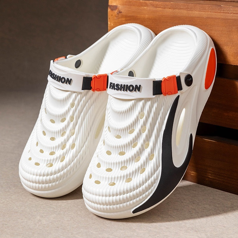 👟 Sleva 50 % 🌬️ Pánské univerzální sandály s tlustou podrážkou z EVA: protiskluzové, super lehké a prodyšné, ideální na pláž, sport i každodenní nošení 🏃‍♂️