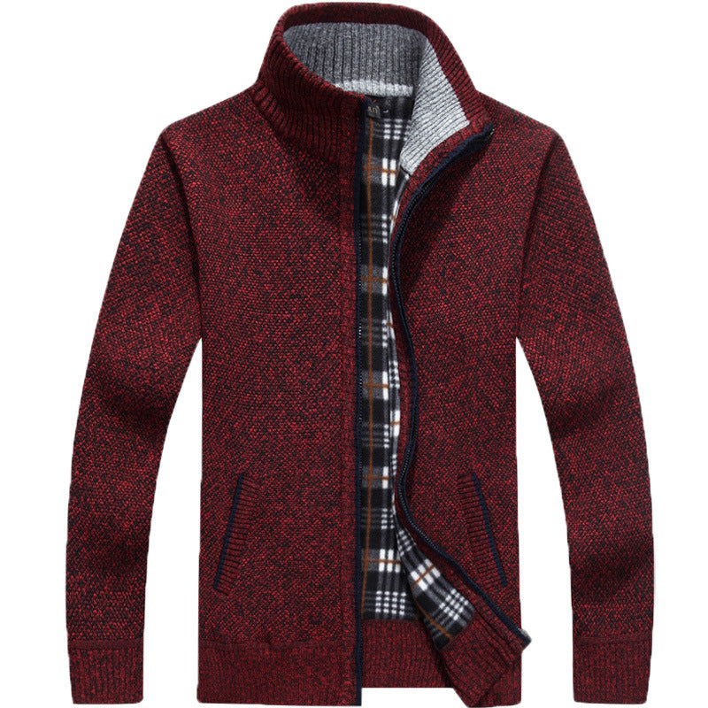 🔥【M~3XL】2025 męski sweter oversize z luźnym zamkiem-4145996
