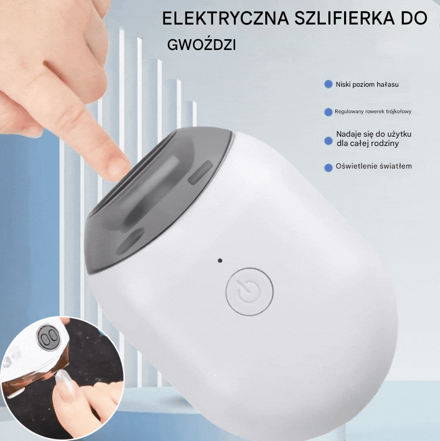 💅 Kup 1 sztukę i otrzymaj 1 za darmo! ✨ Automatyczny pilnik do paznokci (1 sztuka) do bezpiecznej i delikatnej pielęgnacji paznokci 👶-4187325