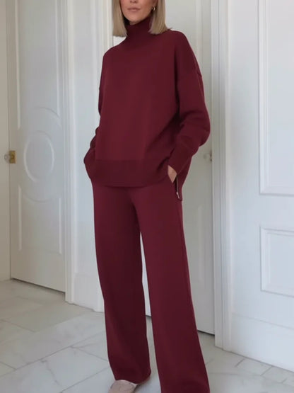 Oferta ograniczona czasowo: 50% zniżki! ⏰ Komplet damski z golfem (S-3XL) 👚👖 4191648