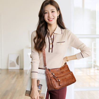 🔥【🔥50% zľava】Módna veľkokapacitná taška cez rameno z mäkkej kože  4144863