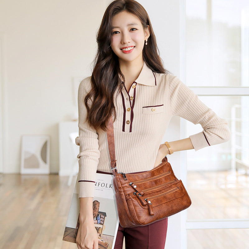 🔥👜【Popust na novi proizvod】Nova modna torba za rame od mekane kože velikog kapaciteta, otporna na habanje 4144859