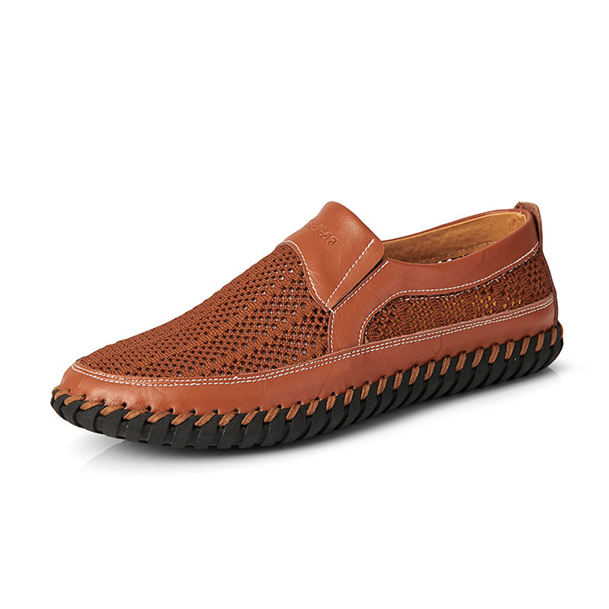 【38-48】Letnie nowe męskie buty z siateczki – duże rozmiary – prawdziwa skóra bydlęca Odporne na pot i nieprzyjemny zapach Oddychające i wygodne-4074344