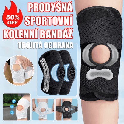 🦵🦵【1+1 zdarma】 Dvojitá pružinová sportovní bandáž na koleno, vhodná pro běh, cyklistiku, míčové sporty a další sportovní aktivity