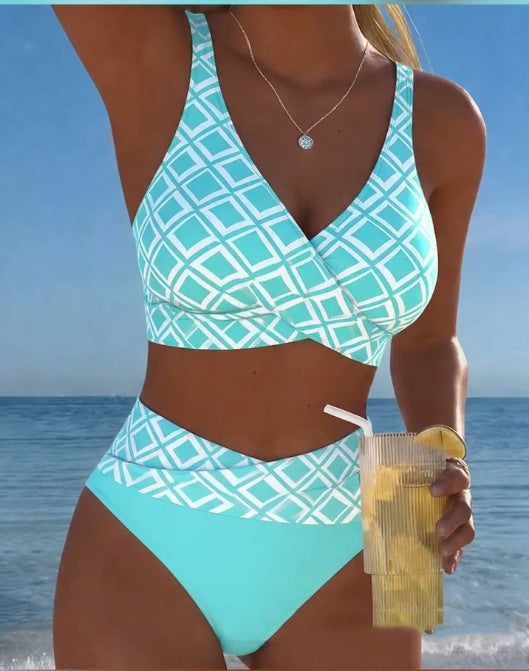 🏖️【S–3XL】🤩 Nový set s potištěnými plavkami, rychleschnoucí a prodyšný materiál, přiléhavý a stylový