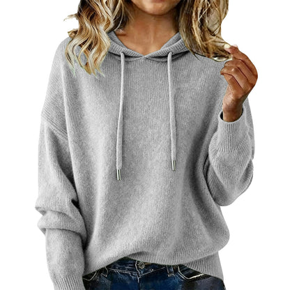Nuevo jersey de mujer con capucha y cordón (S-3XL) 4191647