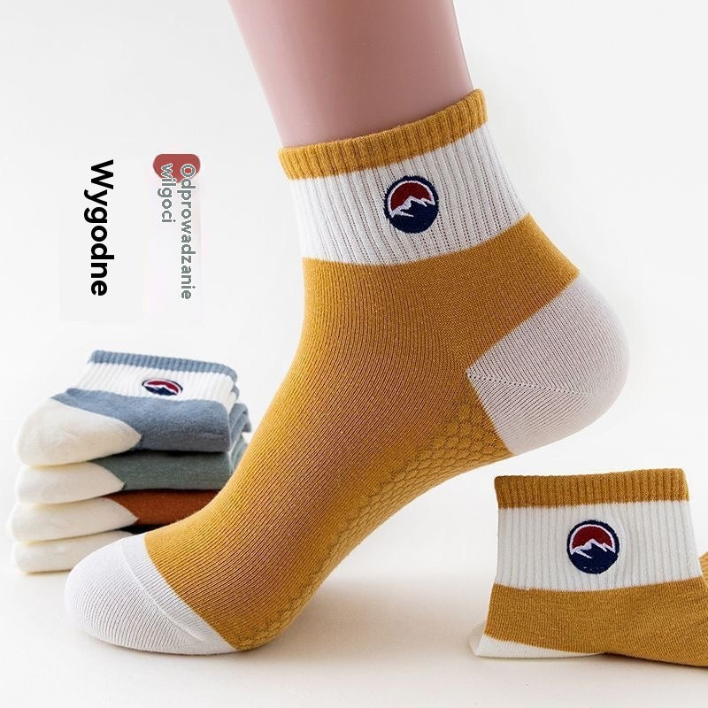 【Kup 5, otrzymaj 5 gratis 】【10 par】🧦🌈Męskie, oddychające, odprowadzające pot skarpetki sportowe do połowy łydki-4200879