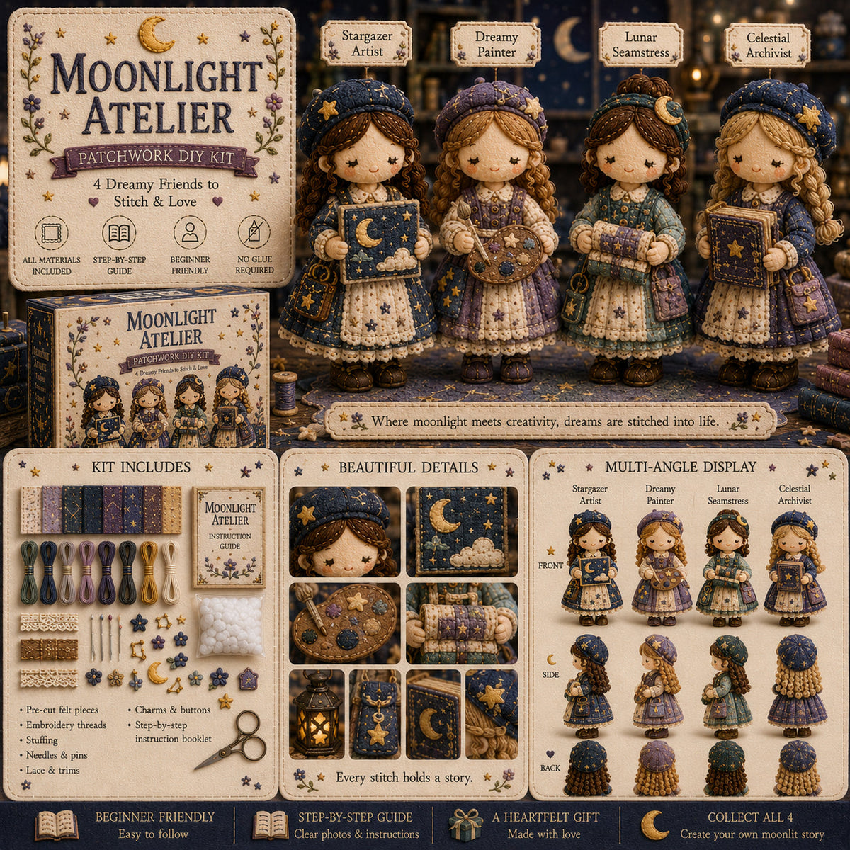 🧵🎁Poslední den: Využijte slevu 49 %!  Miniaturní patchworková sada ze série Miniature World.