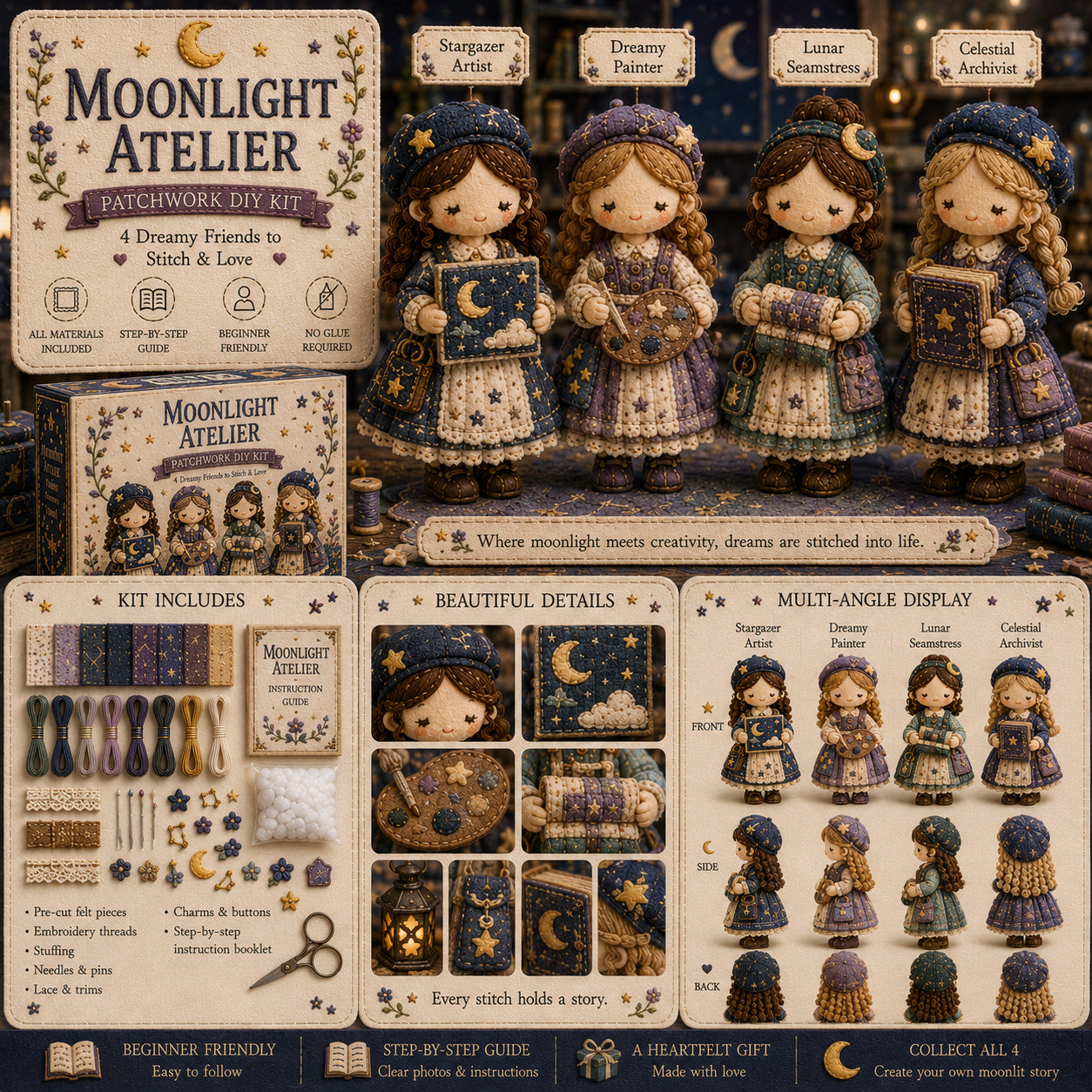 🧵🎁Poslední den: Využijte slevu 49 %!  Miniaturní patchworková sada ze série Miniature World.