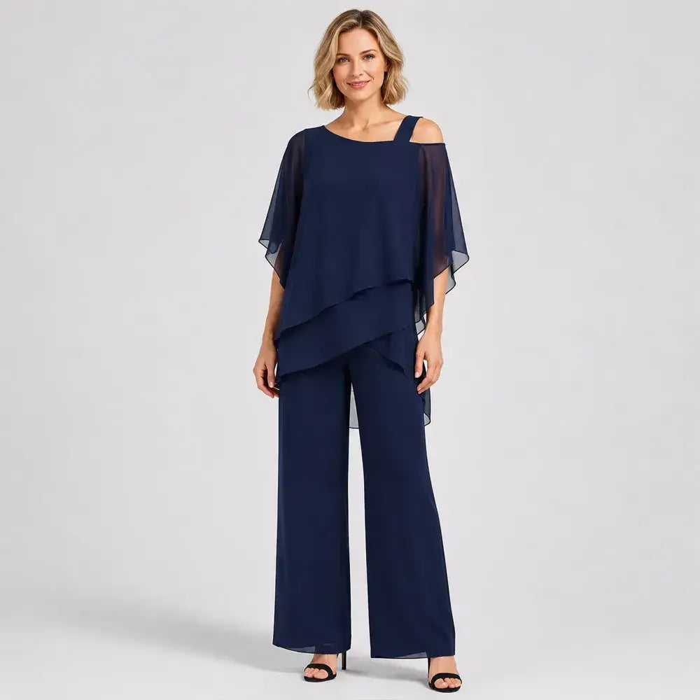 ⏳Korlátozott idejű ajánlat⏰【50-120KG】👚👖Női kétrészes szett, bőrbarát anyagból, váll nélküli kialakítással✅【Felső + nadrág】