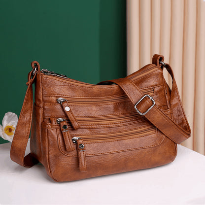 🔥【Oferta ograniczona czasowo】Stylowa torba na ramię wykonana z miękkiej skóry o dużej pojemności-4211263