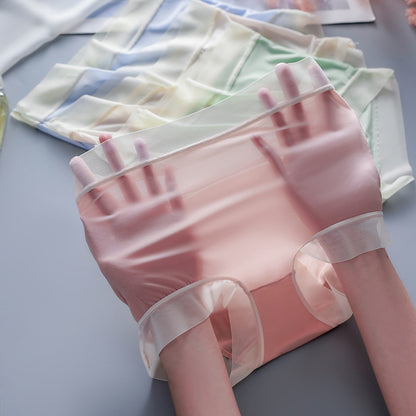 💖🩲Oferta ograniczona czasowo (6 sztuk) Letnia bielizna z wysokim stanem i jedwabiem lodowym - nowość