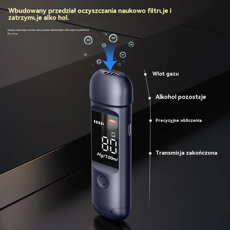 【Kup 1 i otrzymaj 1 gratis】🍷 Przenośny, precyzyjny alkomat – Sprawdź poziom alkoholu przed jazdą-4187319