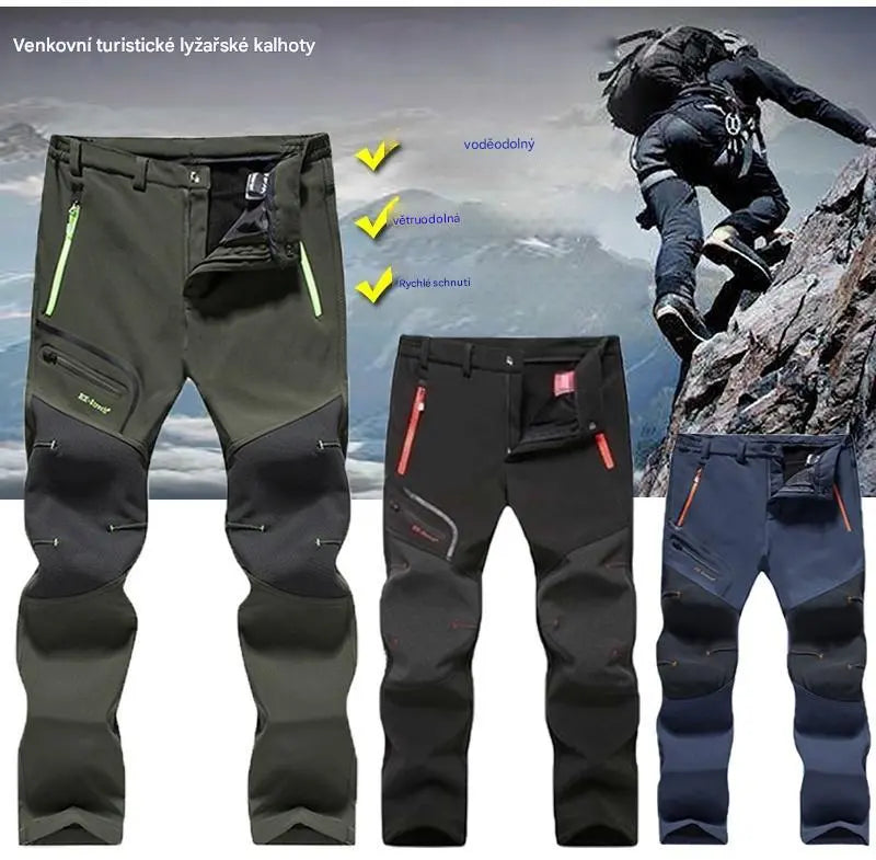 🏃‍♂️👖【S–5XL】2026 Nové pánské outdoorové kalhoty na podzim a zimu - teplé, fleecové, nepromokavé a větruodolné