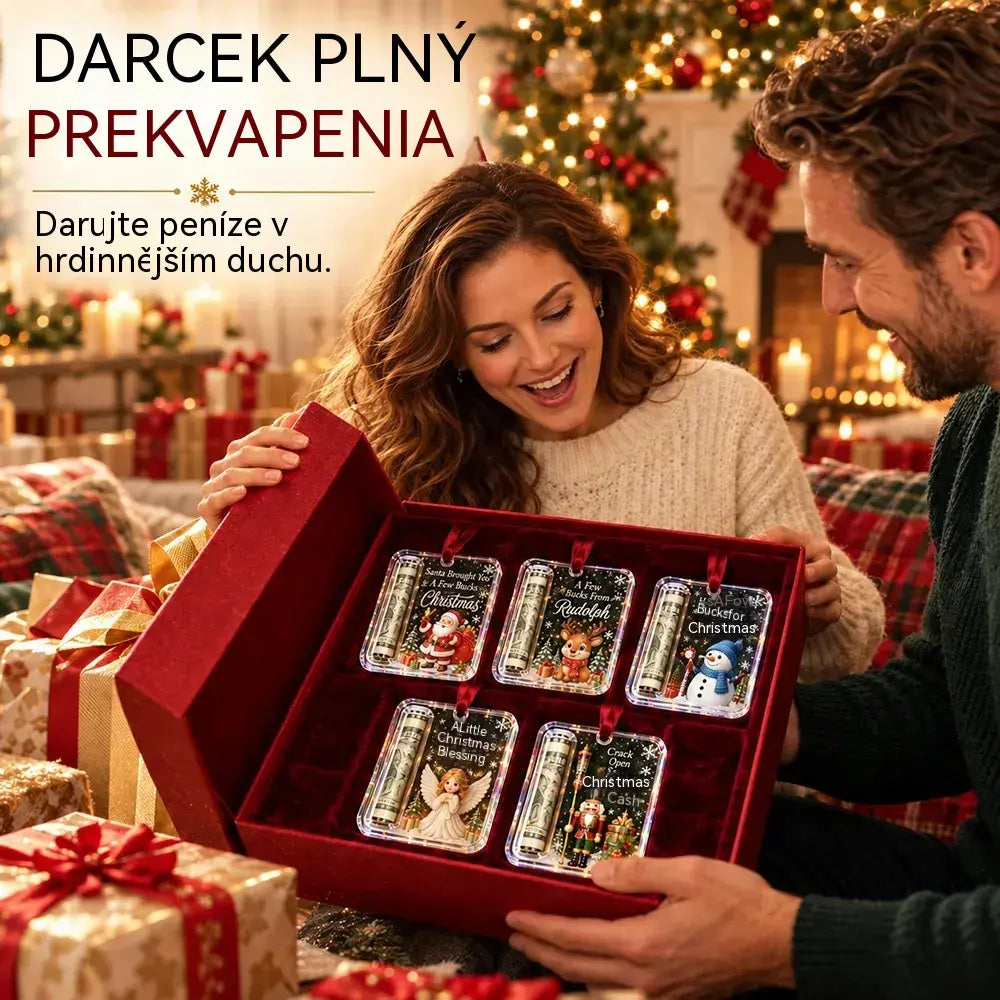 🎄✨✨Vánoční ozdoba na peníze ✨ Ozdoba na vánoční stromeček, která ukrývá bankovky – kreativní a překvapivý sváteční dárek.
