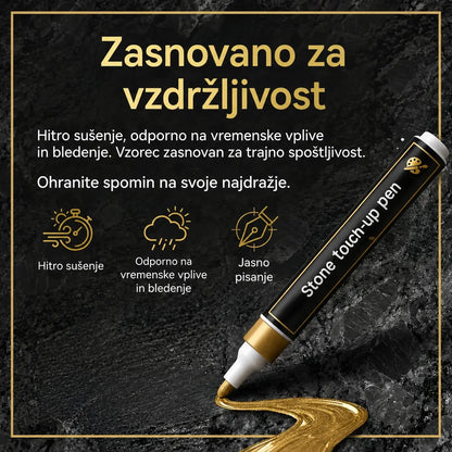 🖌️【Kupite enega, drugega dobite brezplačno】🖍️Vodoodporno in proti bledenju odporno pisalo za popravilo in ponovno risanje napisov na kamnitih ploščah