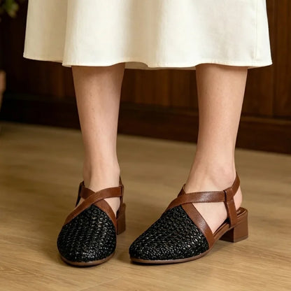 【35-40】Sandale Retro din Piele Moale cu Perforații – Confort la super-lativ, nulový tlak a lego odihnite tòa vara!