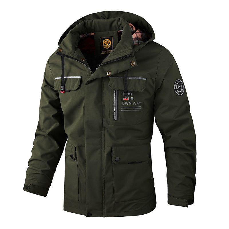 🔥【M~4XL】 2024 Nowa męska wiatroszczelna i wodoodporna kurtka do wspinaczki górskiej-3769913