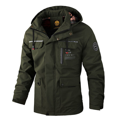 🔥【M~4XL】 2024 Nowa męska wiatroszczelna i wodoodporna kurtka do wspinaczki górskiej-3769913