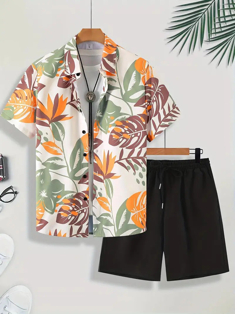 [S–5XL] Νέα Καλοκαιρινή Συλλογή: Ανδρικό Casual Σετ για Παραλία και Διακοπές