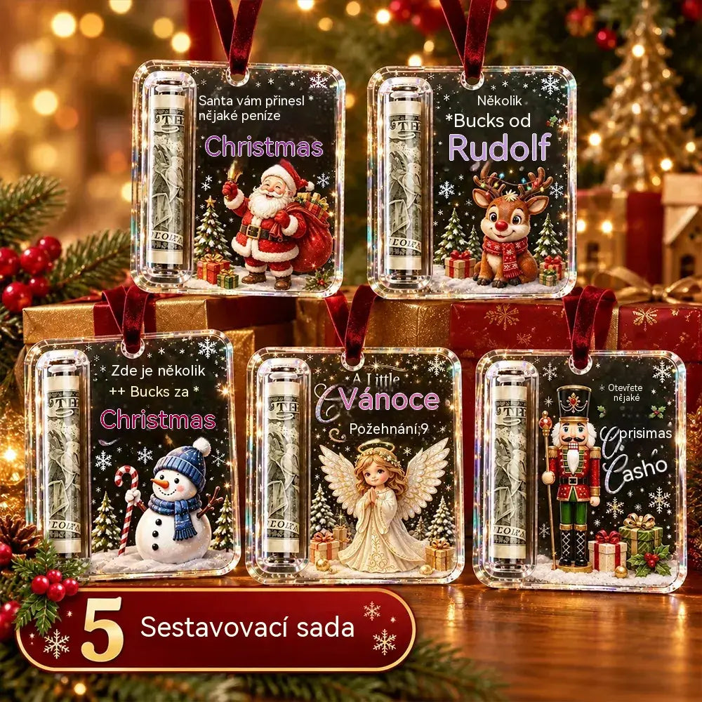 🎄✨✨Vánoční ozdoba na peníze ✨ Ozdoba na vánoční stromeček, která ukrývá bankovky – kreativní a překvapivý sváteční dárek.