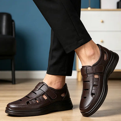 【40-45】Pánské letní boty z pravé kůže – extrémně prodyšné, pohodlné na chůzi! 👞🌬️