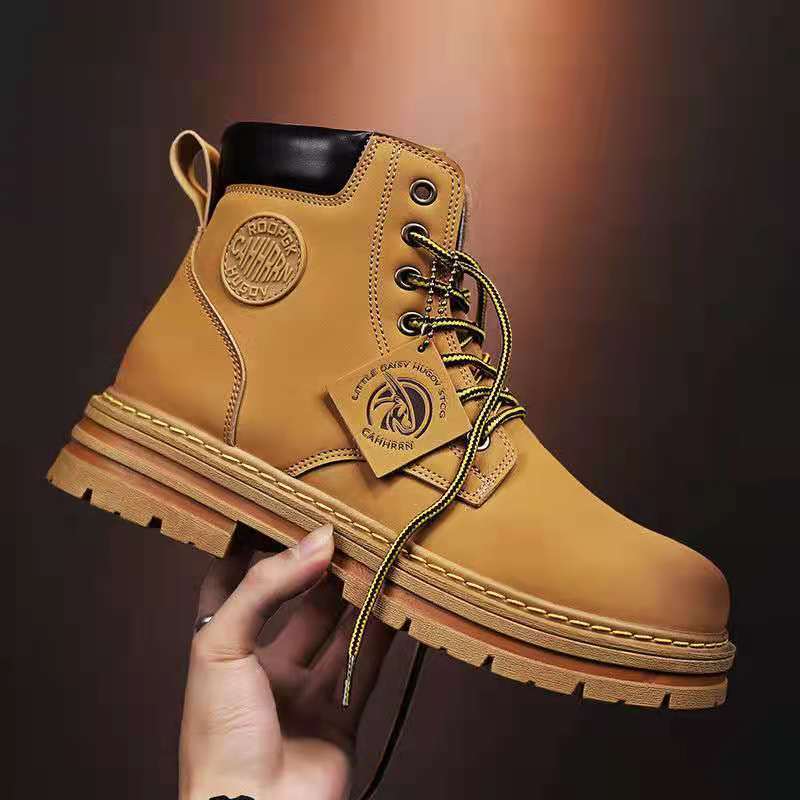🔥🔥【39-48】Nuevo estilo para otoño e invierno, botas antideslizantes versátiles de suela gruesa para hombre-4137924