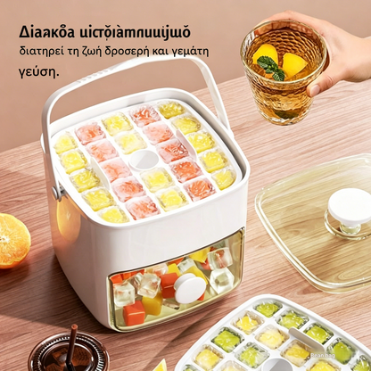 💞Οι πωλήσεις ξεπέρασαν τις 50.000! 💥🥤🧊 50% έκπτωση! Παγομηχανή με λειτουργία αποθήκευσης πάγου: παράγει 48 παγάκια ταυτόχρονα, καπάκι με προστασία από διαρροές 🏖️✅
