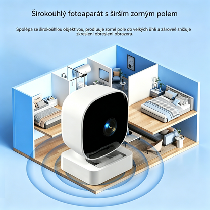 📹 HD kamera a chytrý domácí monitorovací systém – Wi-Fi připojení, noční vidění, obousměrný zvuk 🏠 Hlídejte svůj domov odkudkoli! 🔒✨