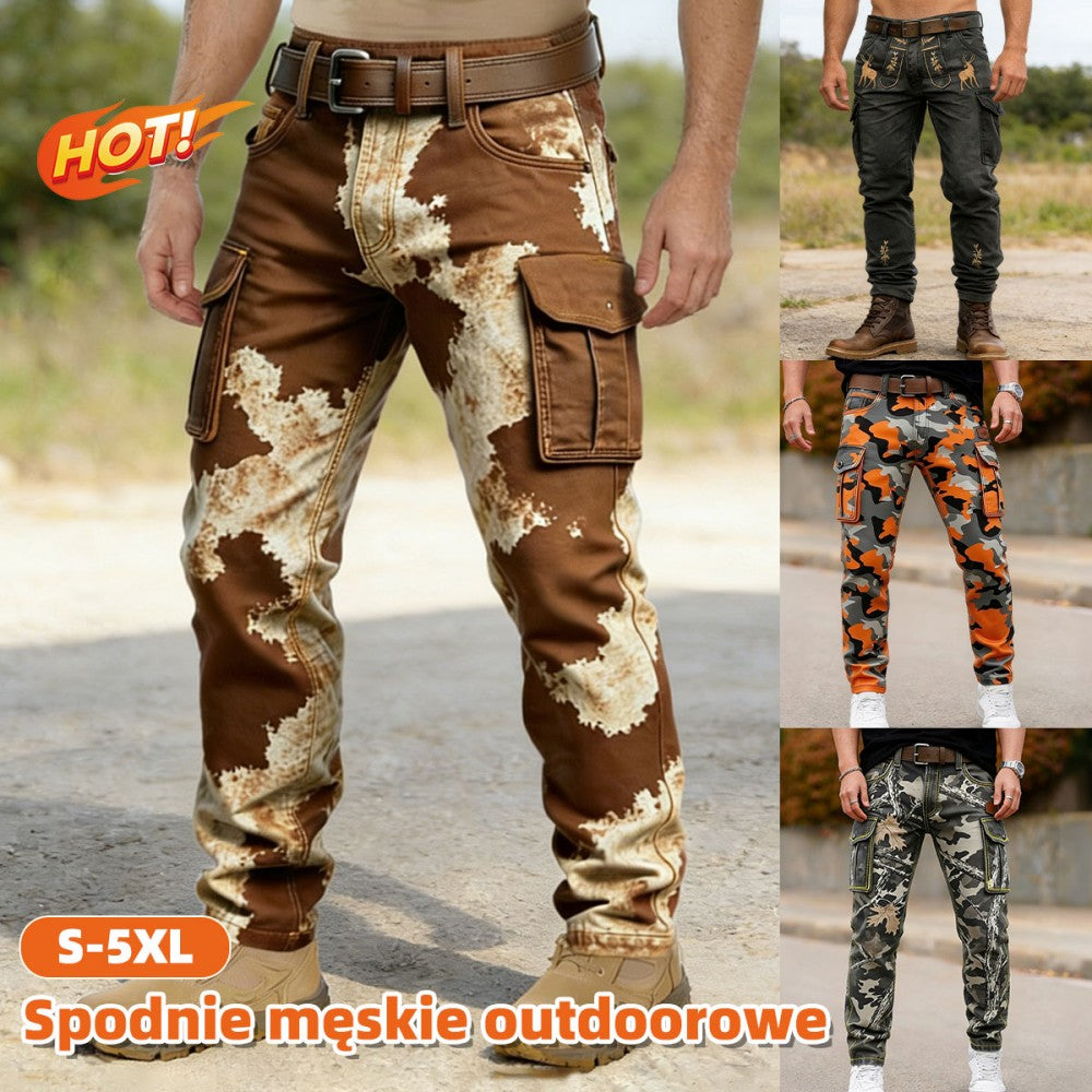 ⏳OSTATNI DZIEŃ WYPRZEDAŻY! 50% ZNIŻKI!🔥Męskie spodnie taktyczne wojskowe, wiatroszczelne i ocieplane.-4248887