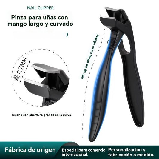 🔥【Compra 1 y recibe 1 gratis】🔥Cortaúñas curvo de acero inoxidable: ergonómico y fácil de usar para personas mayores 4229951