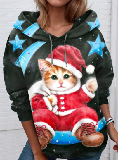 【S-6XL】Kočičí tričko s dlouhým rukávem – volný střih, pohodlné a hřejivé 🐱 Perfektní na podzim a zimu, samostatně nebo pod svetr! ✨