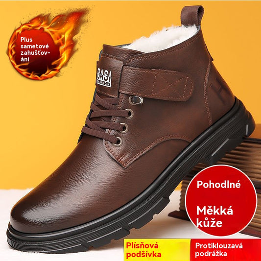 【39-44】🔥Bawełniane buty zimowe, podszewka z wełny, buty casualowe w stylu brytyjskim 4176907